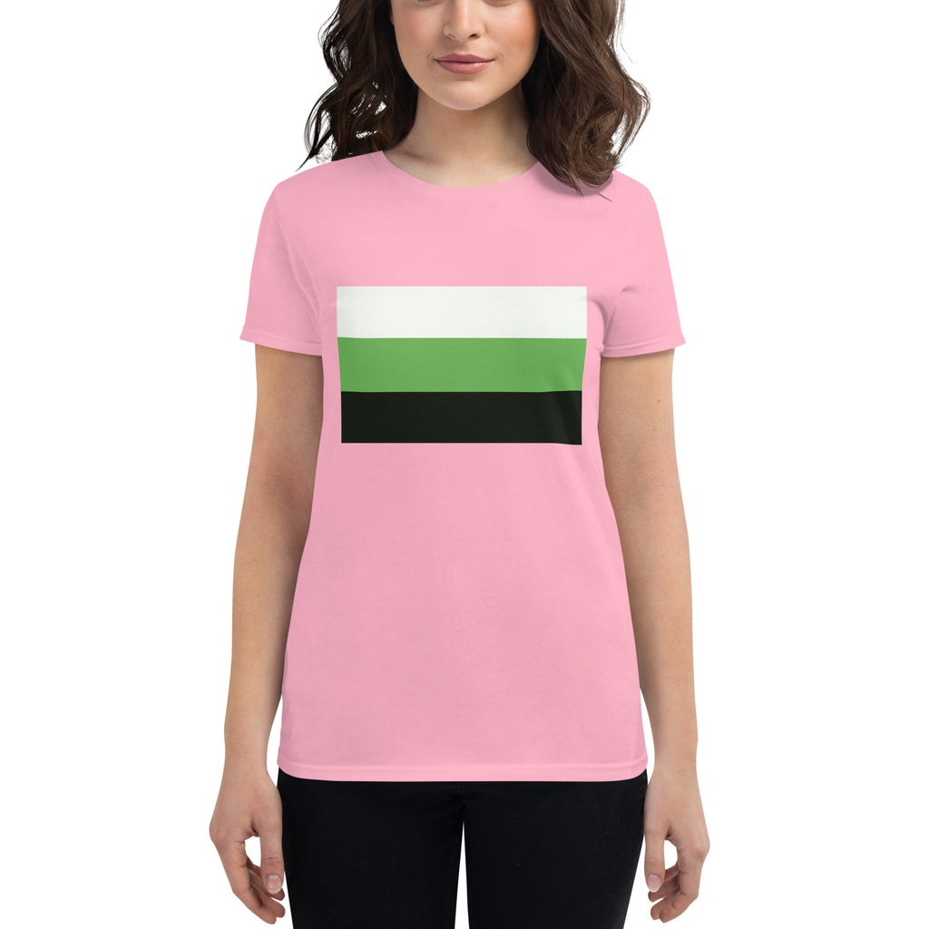 Neutrois Pride Flag Women's T-Shirt - Charity Pink - LGBTPride.com