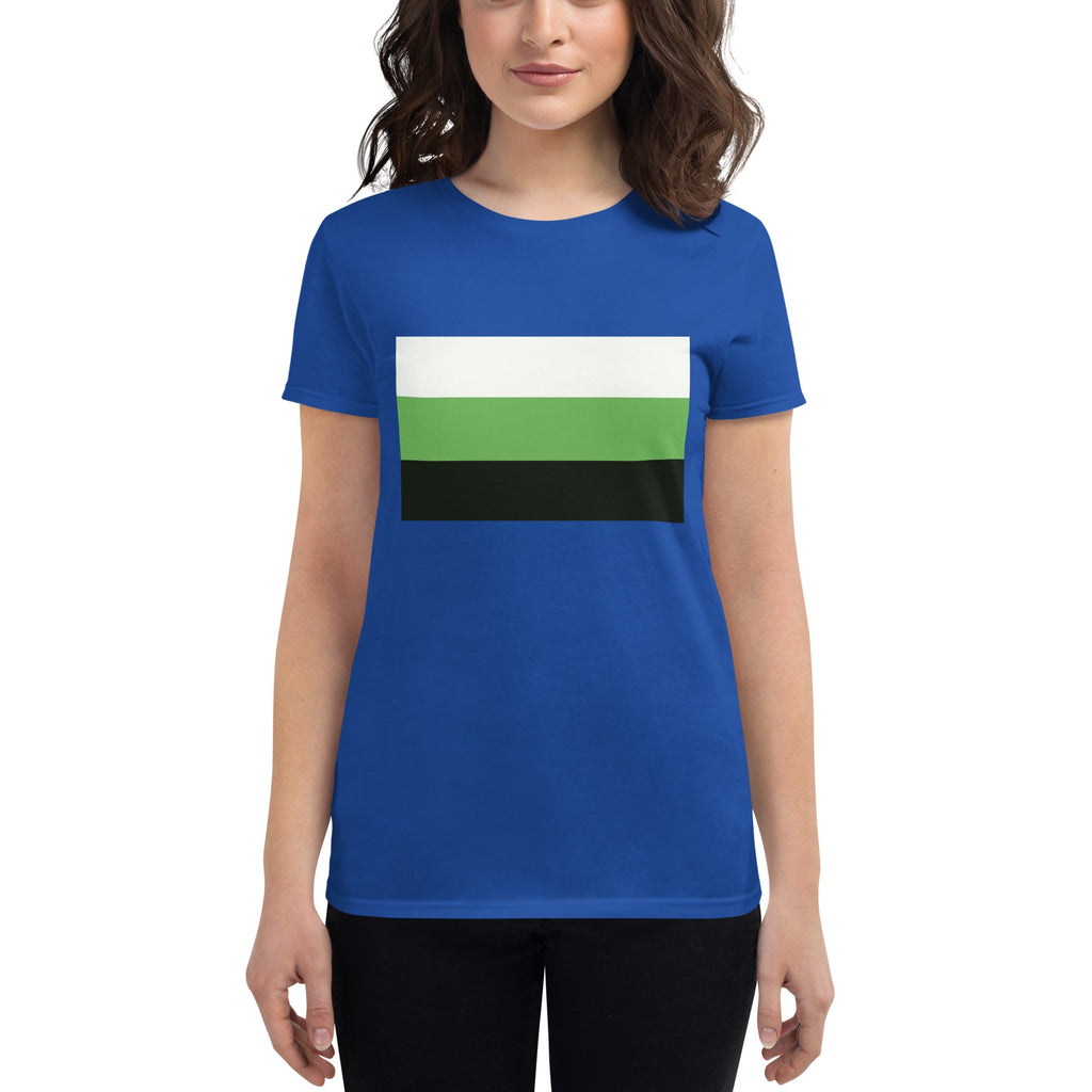 Neutrois Pride Flag Women's T-Shirt - Royal Blue - LGBTPride.com