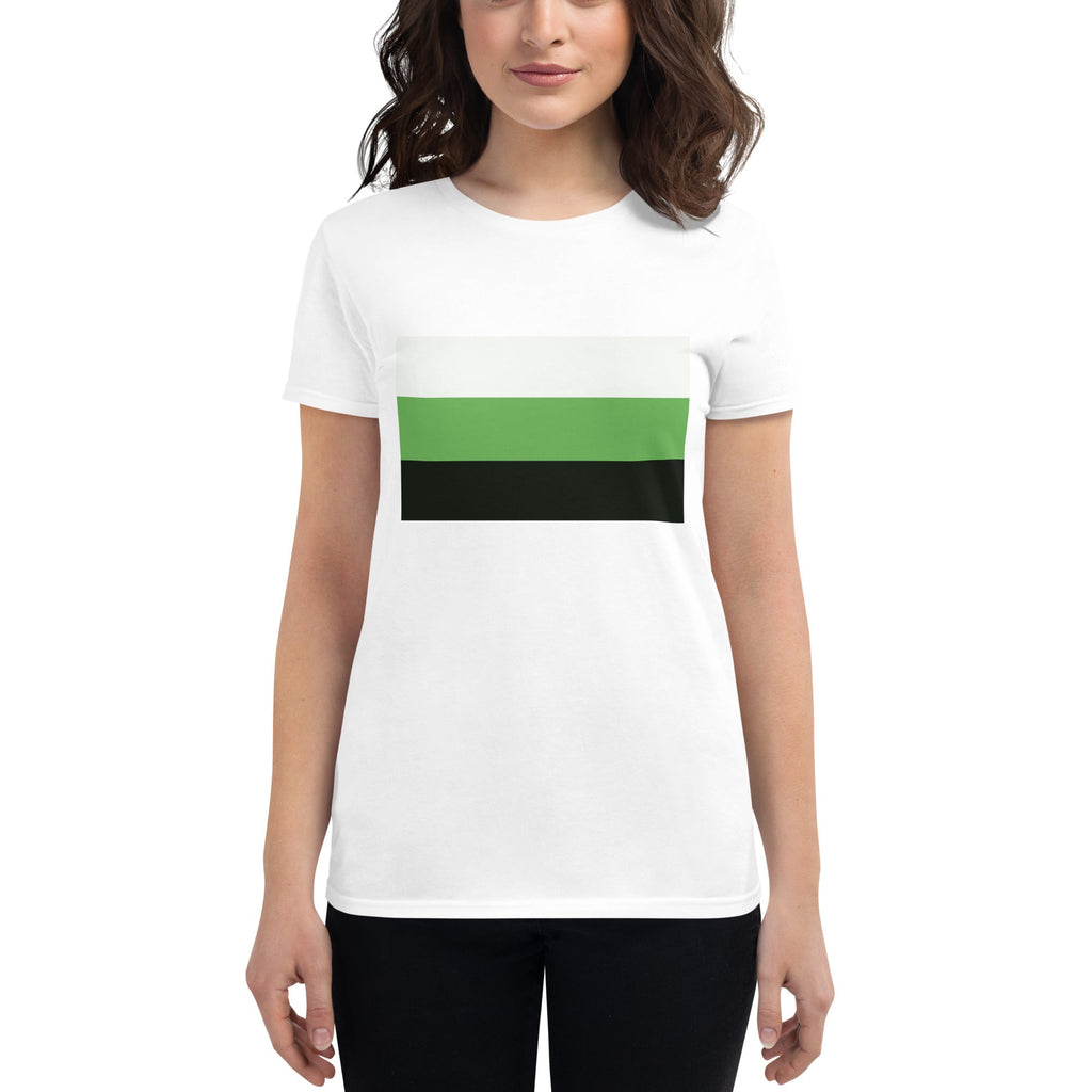 Neutrois Pride Flag Women's T-Shirt - White - LGBTPride.com