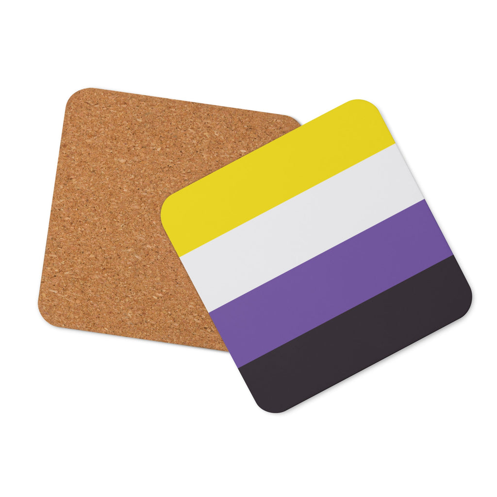 Nonbinary Pride Flag Coaster - LGBTPride.com