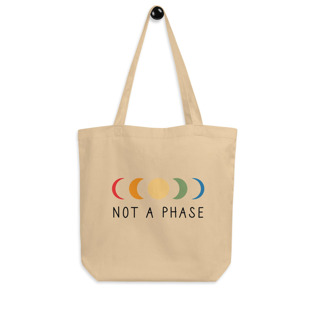 Not a (Moon) Phase - Eco Tote Bag - Oyster - LGBTPride.com