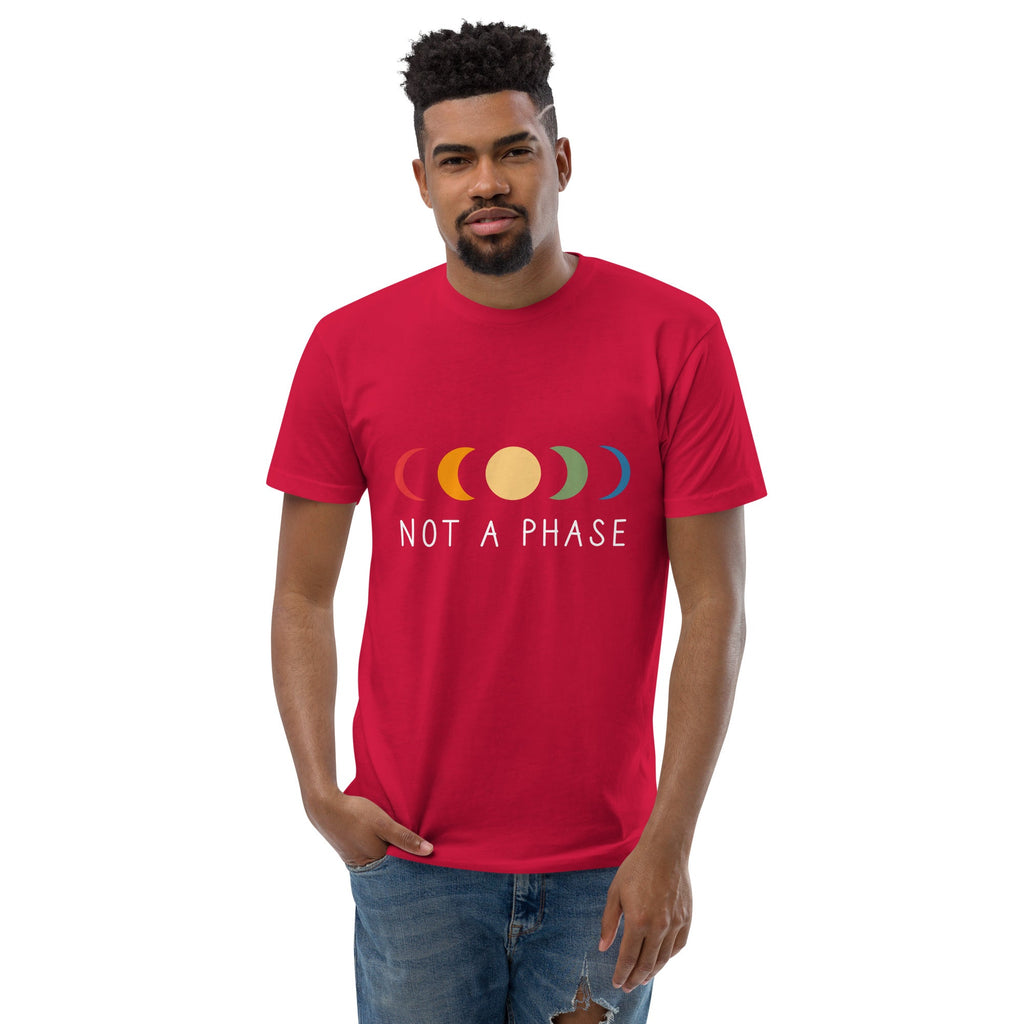 Not a (Moon) Phase Men's T-Shirt - Red - LGBTPride.com