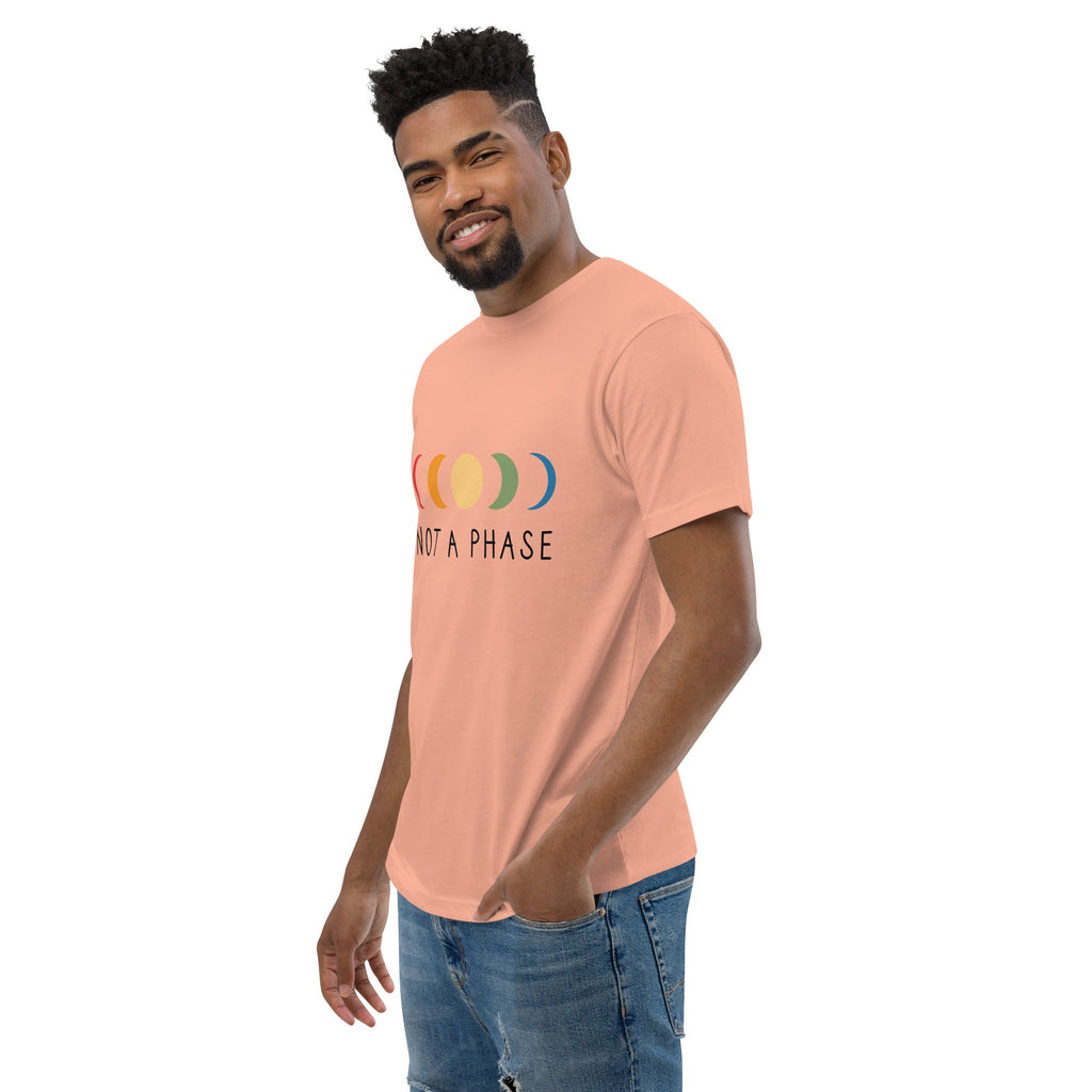 Not a (Moon) Phase Men's T-Shirt - Desert Pink - LGBTPride.com