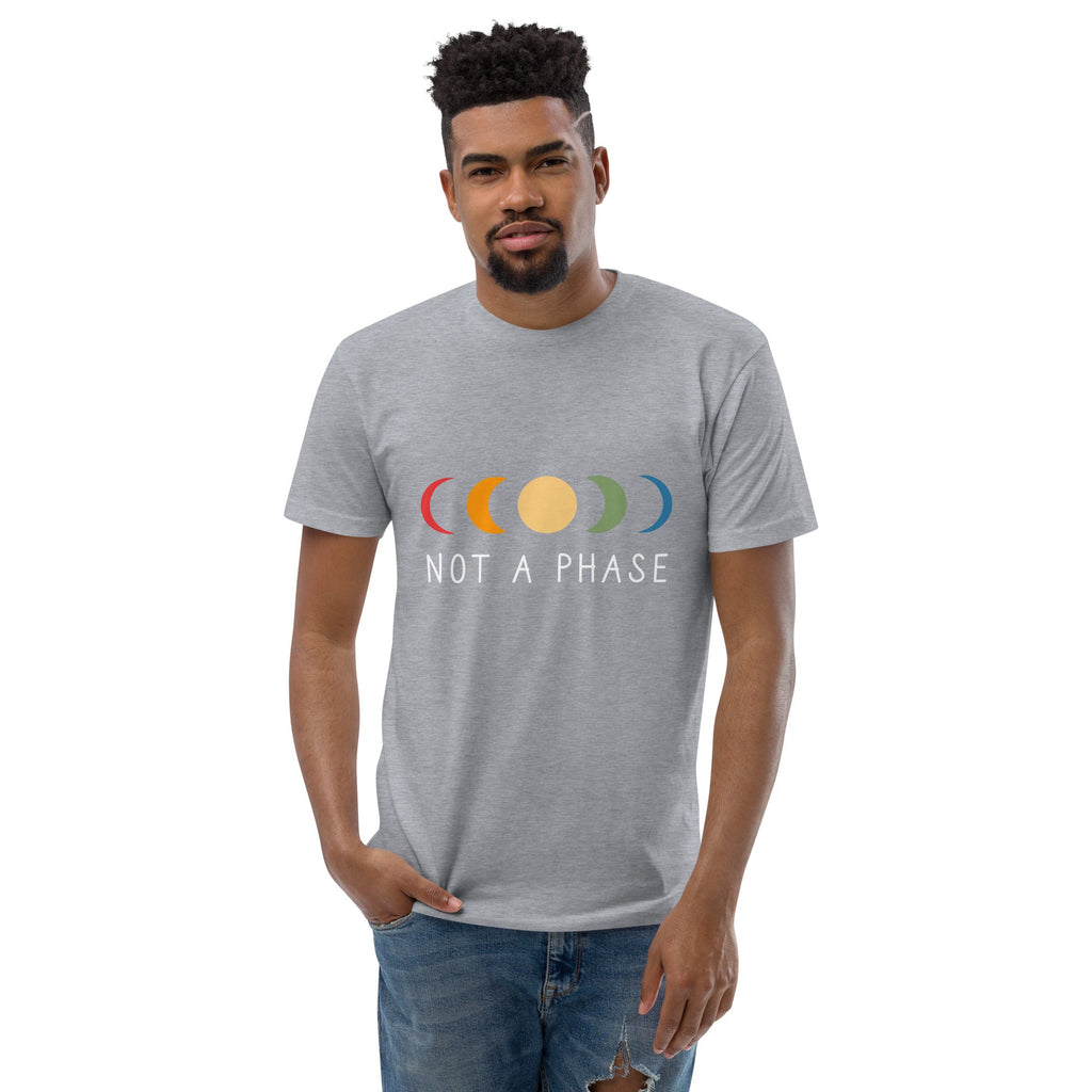 Not a (Moon) Phase Men's T-Shirt - Heather Grey - LGBTPride.com