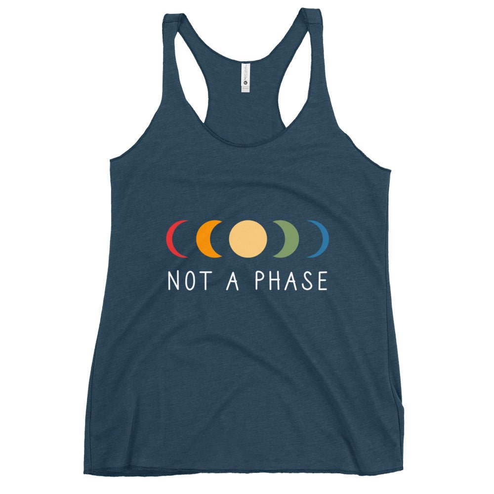 Not a (Moon) Phase Women's Tank Top - Indigo - LGBTPride.com