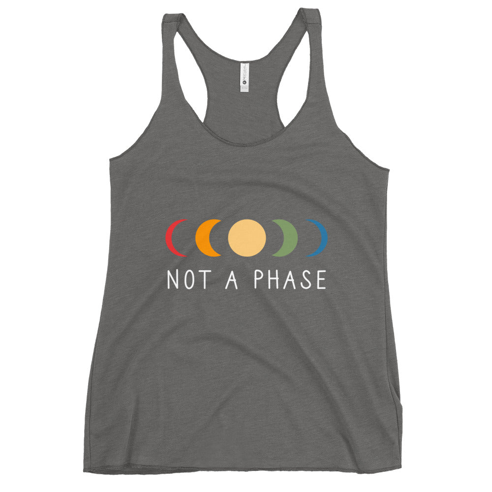 Not a (Moon) Phase Women's Tank Top - Premium Heather - LGBTPride.com