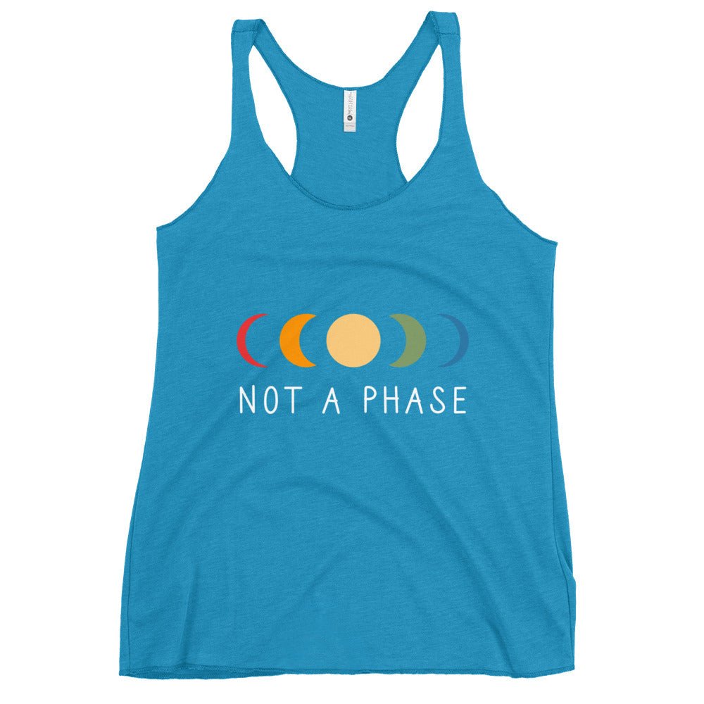 Not a (Moon) Phase Women's Tank Top - Vintage Turquoise - LGBTPride.com
