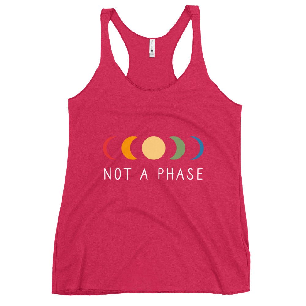 Not a (Moon) Phase Women's Tank Top - Vintage Shocking Pink - LGBTPride.com