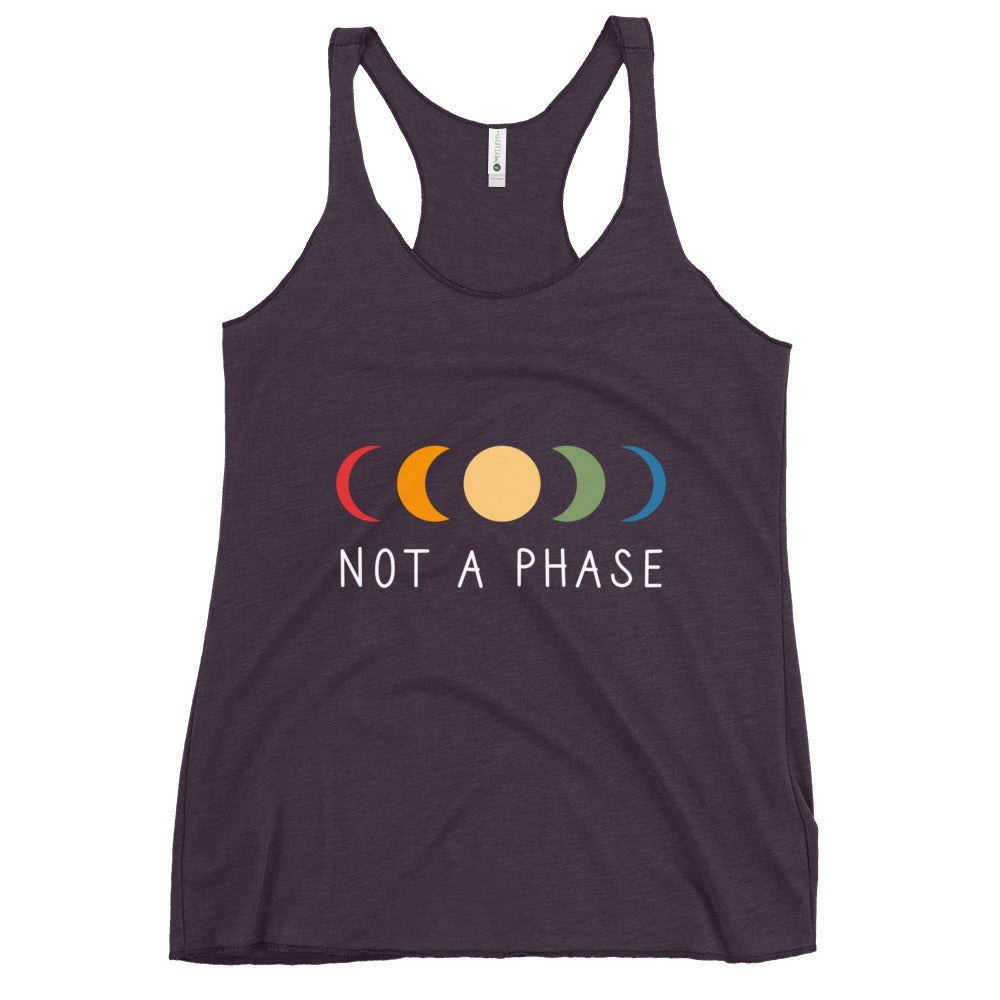 Not a (Moon) Phase Women's Tank Top - Vintage Purple - LGBTPride.com