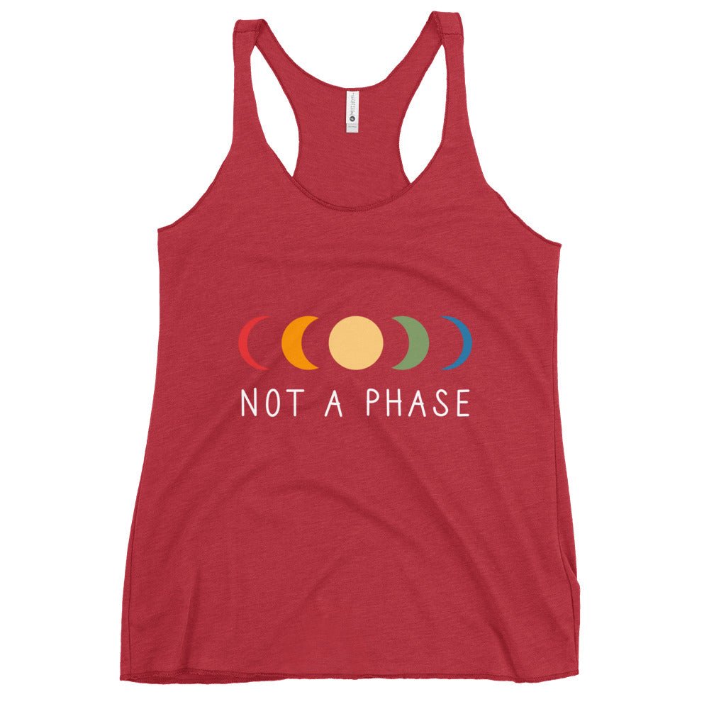 Not a (Moon) Phase Women's Tank Top - Vintage Red - LGBTPride.com
