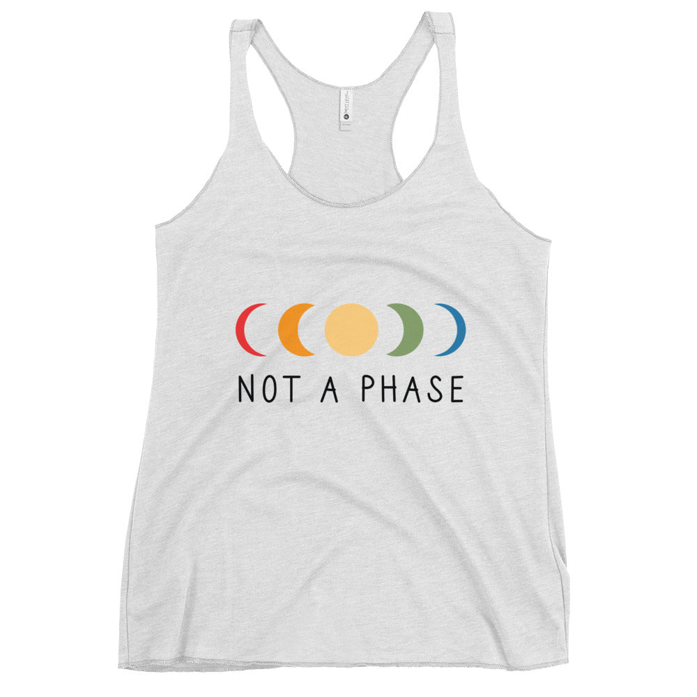 Not a (Moon) Phase Women's Tank Top - Heather White - LGBTPride.com