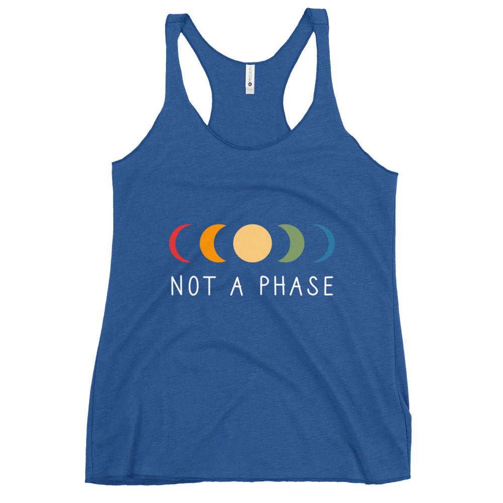 Not a (Moon) Phase Women's Tank Top - Vintage Royal - LGBTPride.com