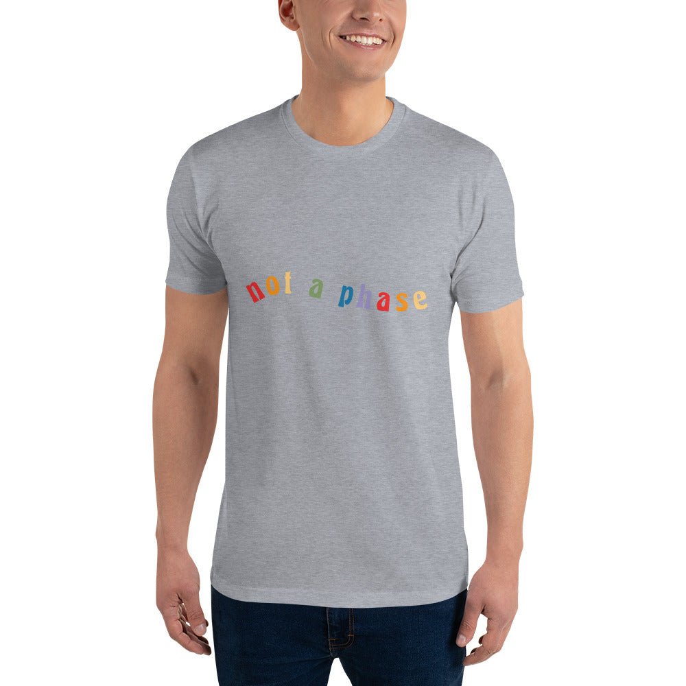 Not a Phase Men's T-Shirt - Heather Grey - LGBTPride.com