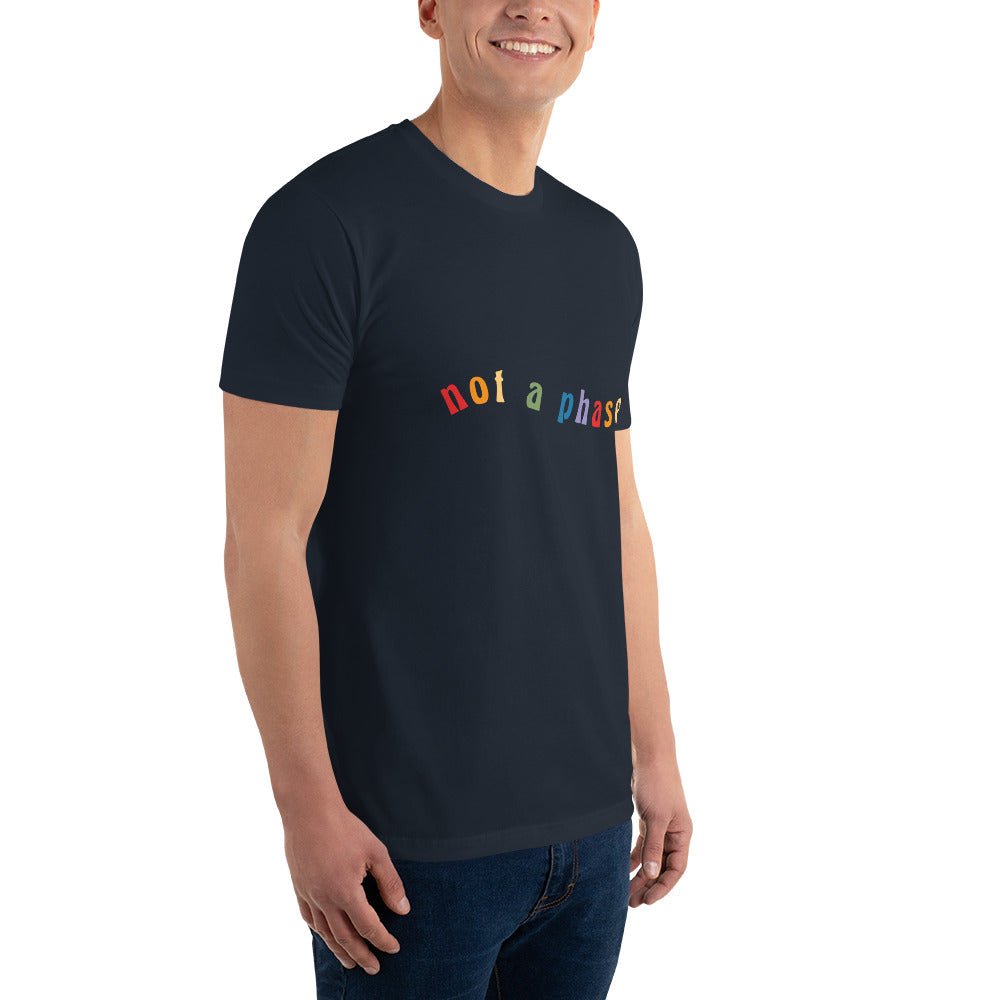 Not a Phase Men's T-Shirt - Midnight Navy - LGBTPride.com
