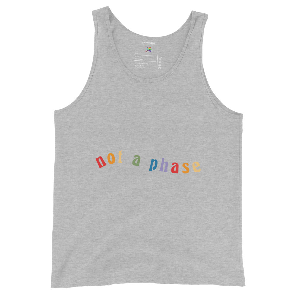 Not a Phase Men's Tank Top - Athletic Heather - LGBTPride.com