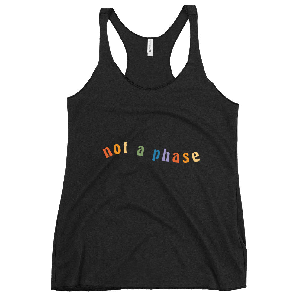 Not a Phase Women's Tank Top - Vintage Black - LGBTPride.com