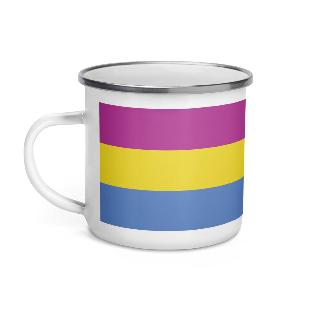 Pansexual Pride Flag Enamel Mug - LGBTPride.com