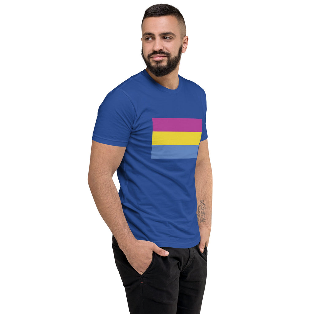 Pansexual Pride Flag Men's T-shirt - Royal Blue - LGBTPride.com