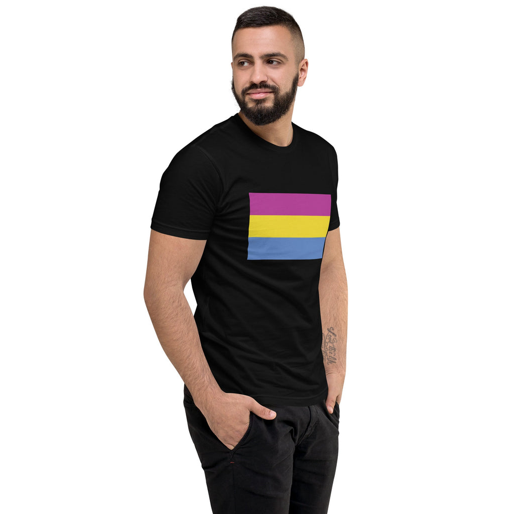 Pansexual Pride Flag Men's T-shirt - Black - LGBTPride.com