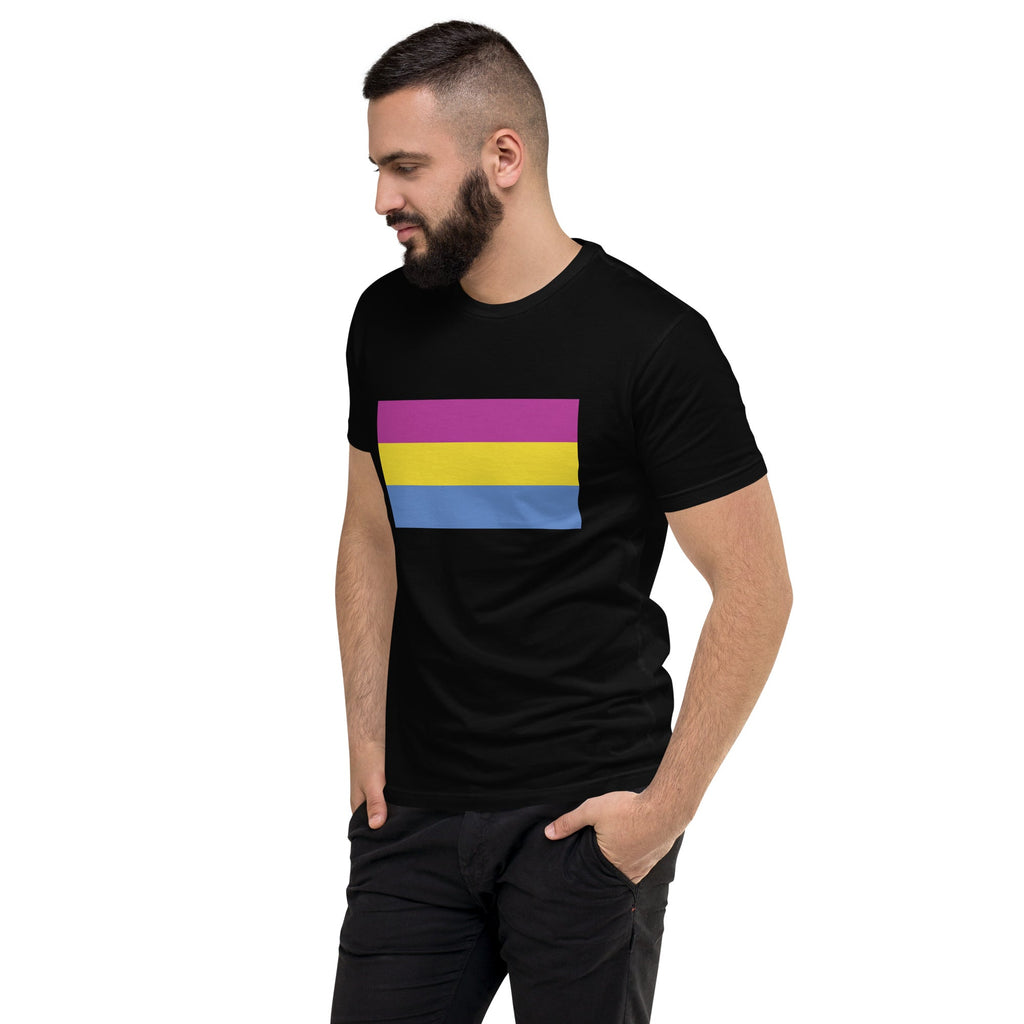 Pansexual Pride Flag Men's T-shirt - Black - LGBTPride.com