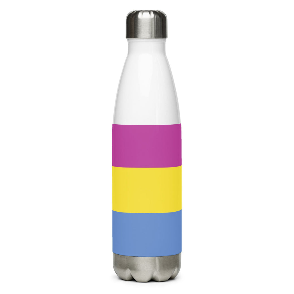 Pansexual Stainless Steel Water Bottle - Black - LGBTPride.com