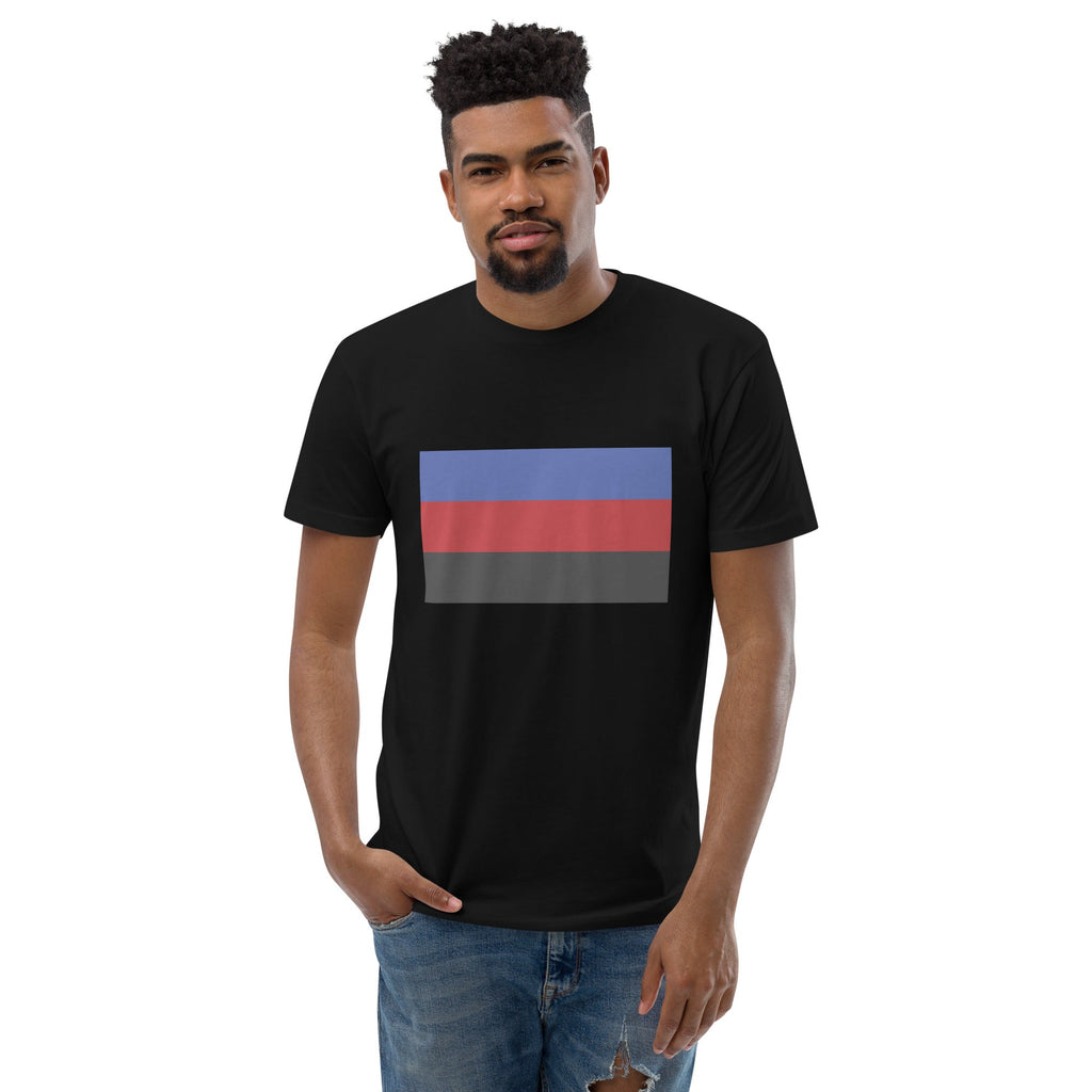 Polyamorous Pride Flag Men's T-shirt - Black - LGBTPride.com