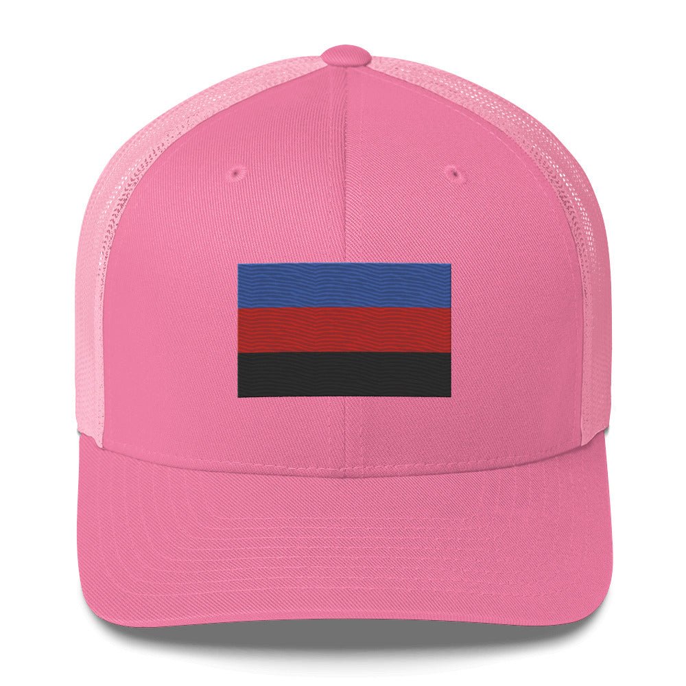 Polyamorous Pride Flag Trucker Hat - Pink - LGBTPride.com