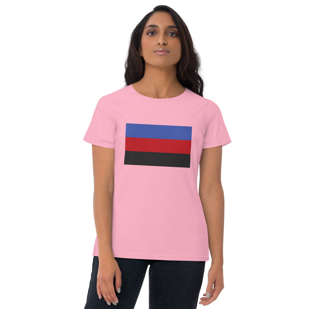 Polyamorous Pride Flag Women's T-Shirt - Charity Pink - LGBTPride.com