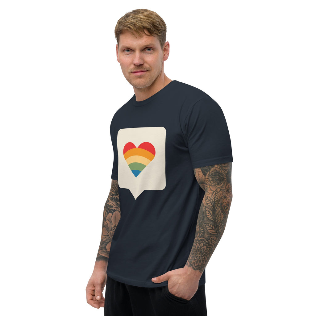 Pride is Here Men's T-Shirt - Midnight Navy - LGBTPride.com