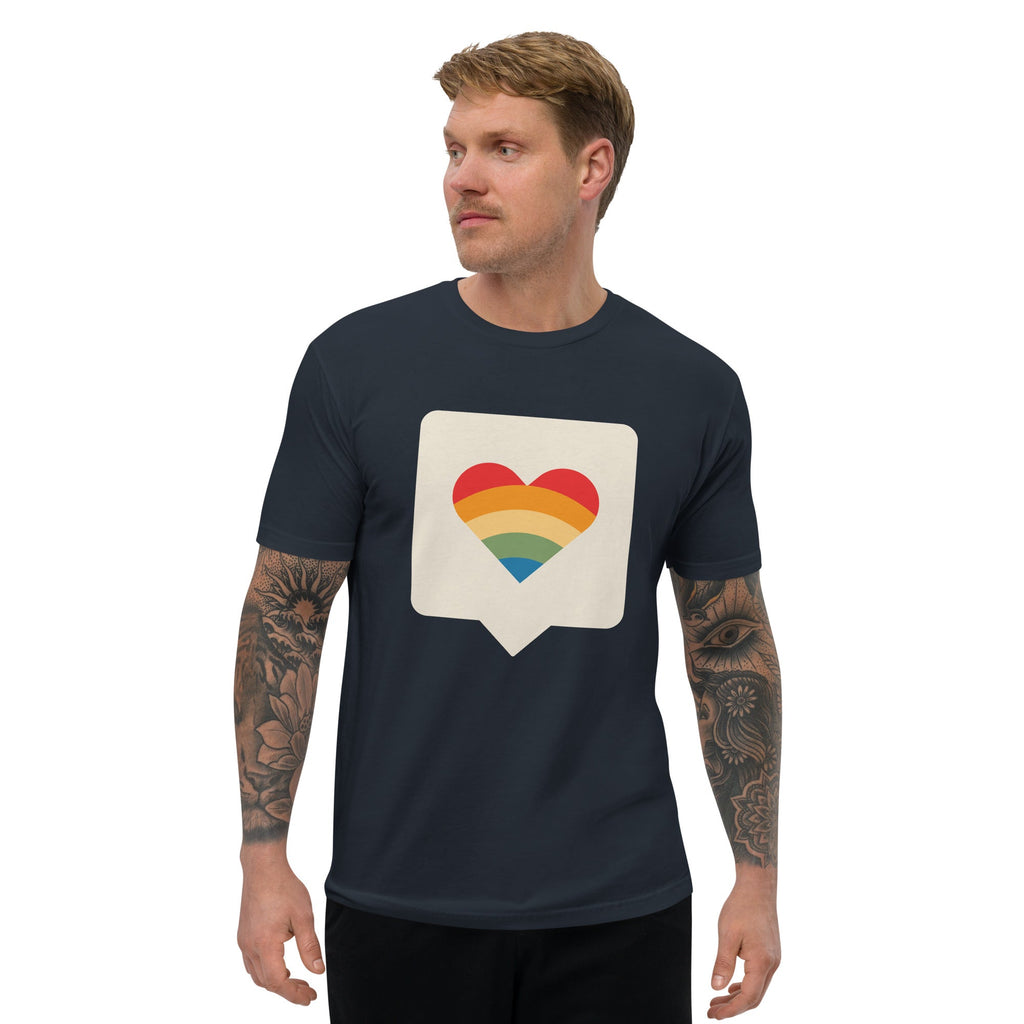 Pride is Here Men's T-Shirt - Midnight Navy - LGBTPride.com