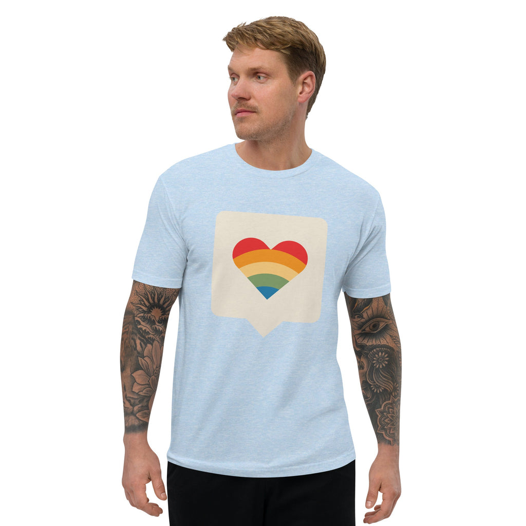 Pride is Here Men's T-Shirt - Light Blue - LGBTPride.com