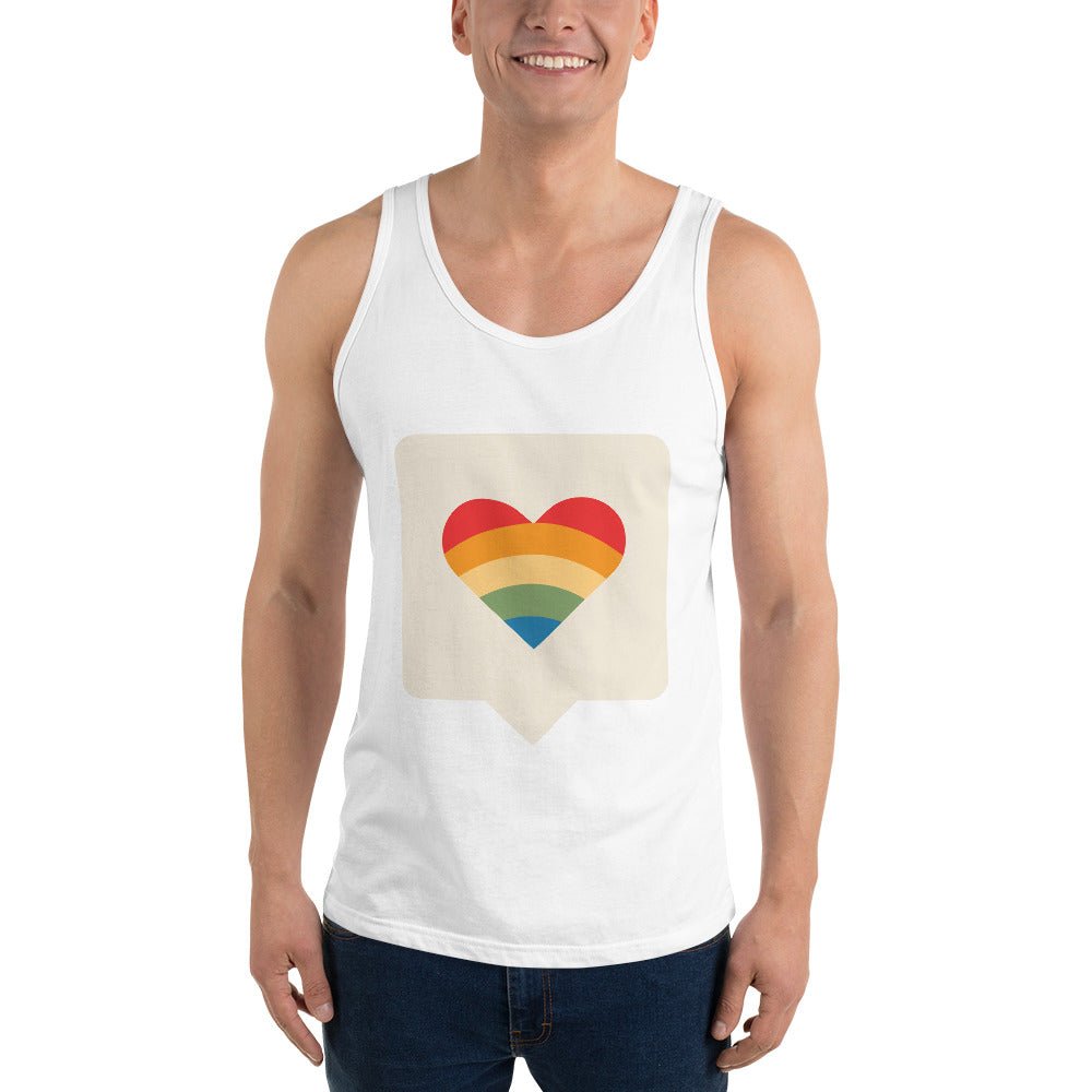 Pride is Here Men's Tank Top - White - LGBTPride.com