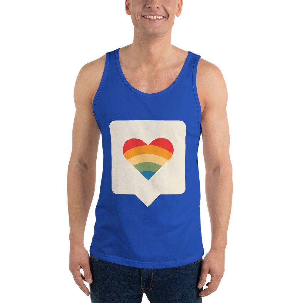 Pride is Here Men's Tank Top - True Royal - LGBTPride.com