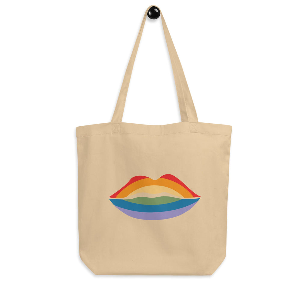 Pride Kiss - Eco Tote Bag - Oyster - LGBTPride.com