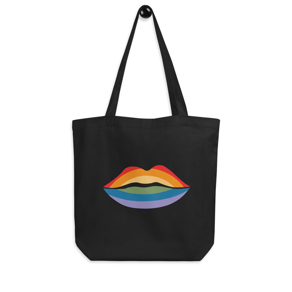 Pride Kiss - Eco Tote Bag - Black - LGBTPride.com