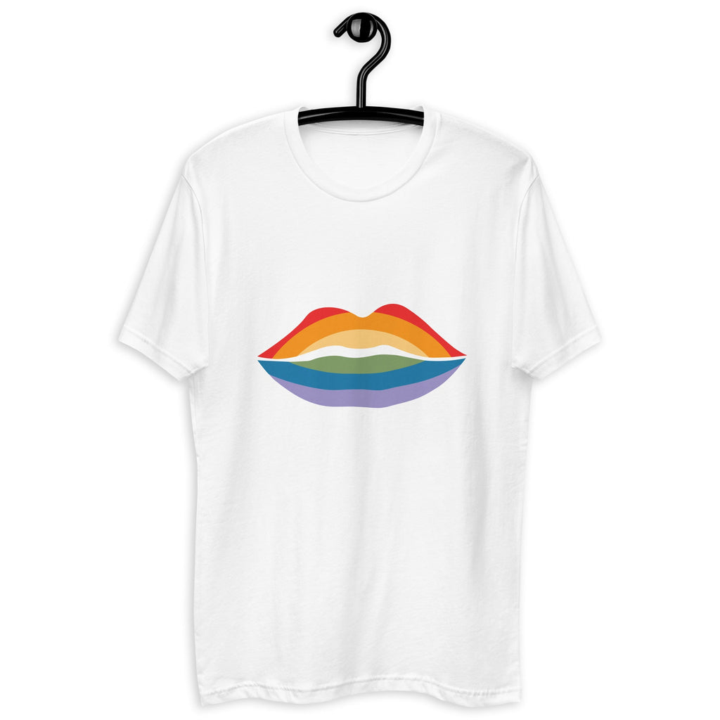 Pride Kiss Men's T-Shirt - White - LGBTPride.com
