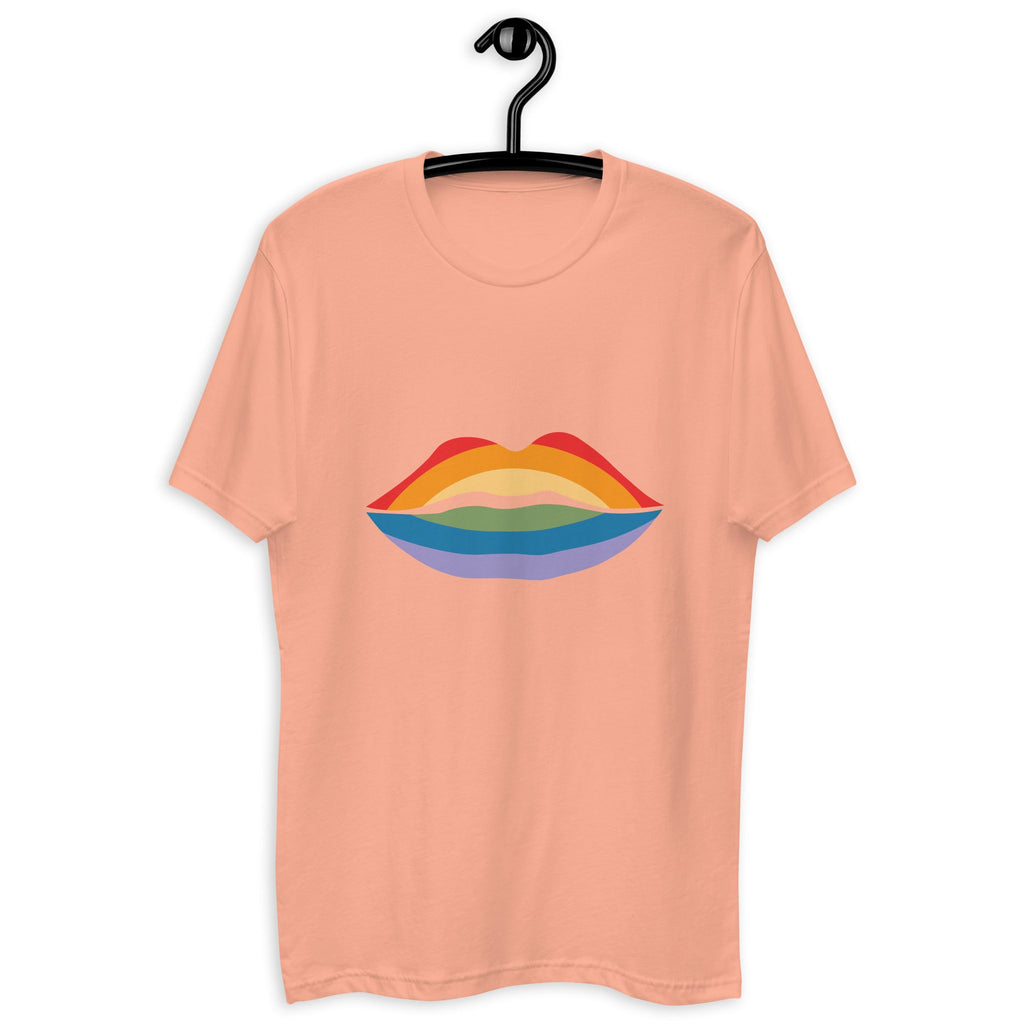 Pride Kiss Men's T-Shirt - Desert Pink - LGBTPride.com