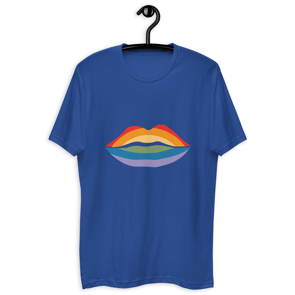 Pride Kiss Men's T-Shirt - Royal Blue - LGBTPride.com
