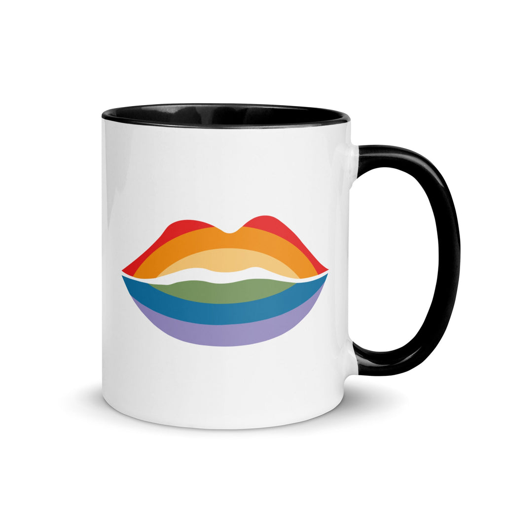 Pride Kiss Mug - Black - LGBTPride.com