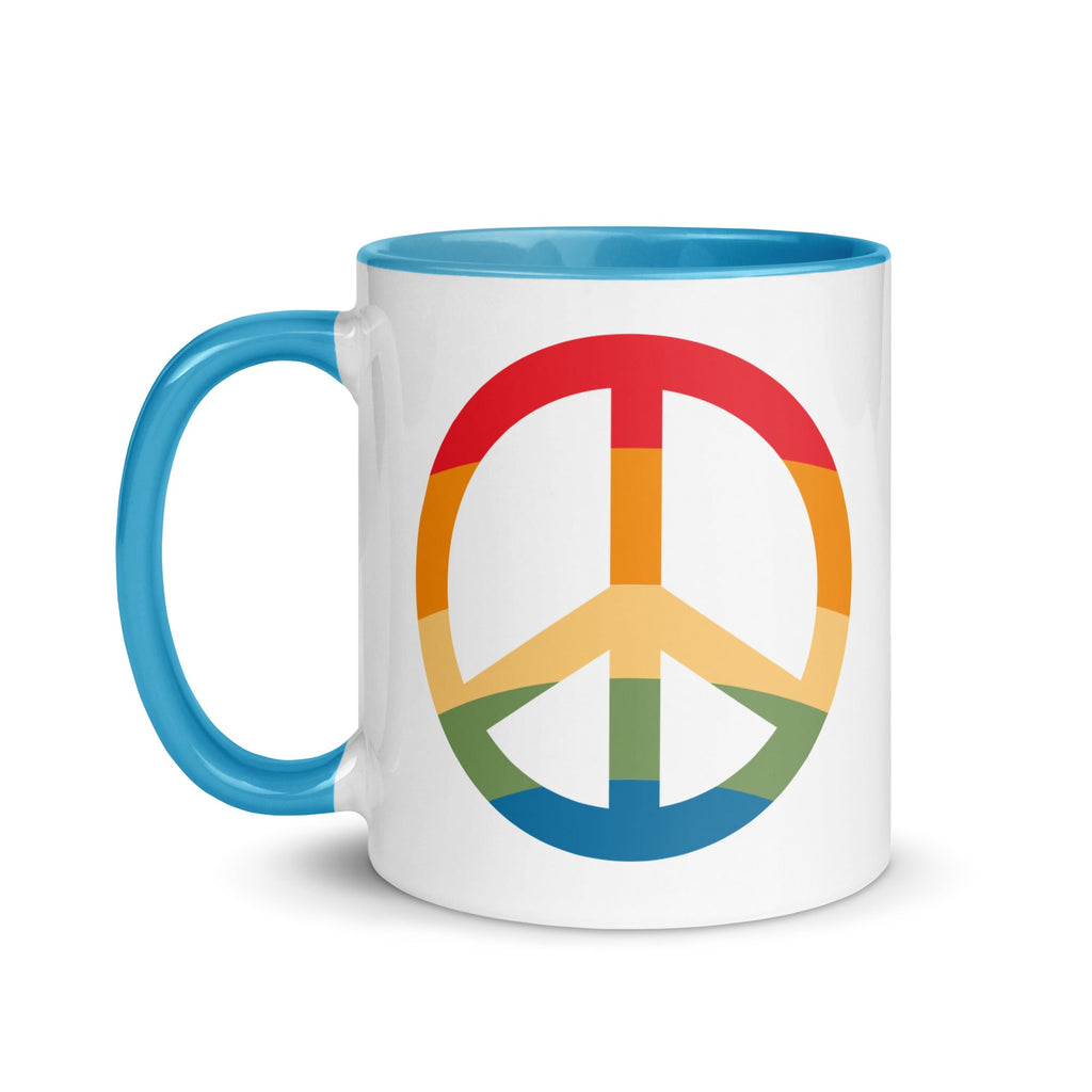 Pride & Peace Symbol Mug - Orange - LGBTPride.com