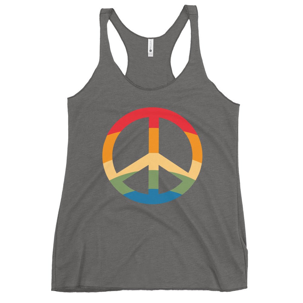 Pride Peace Symbol Women's Tank Top - Premium Heather - LGBTPride.com