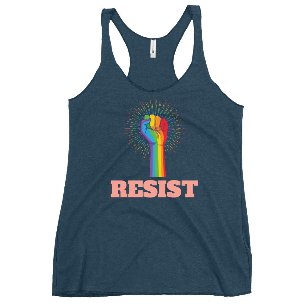 Resist! Women's Tank Top - Indigo - LGBTPride.com
