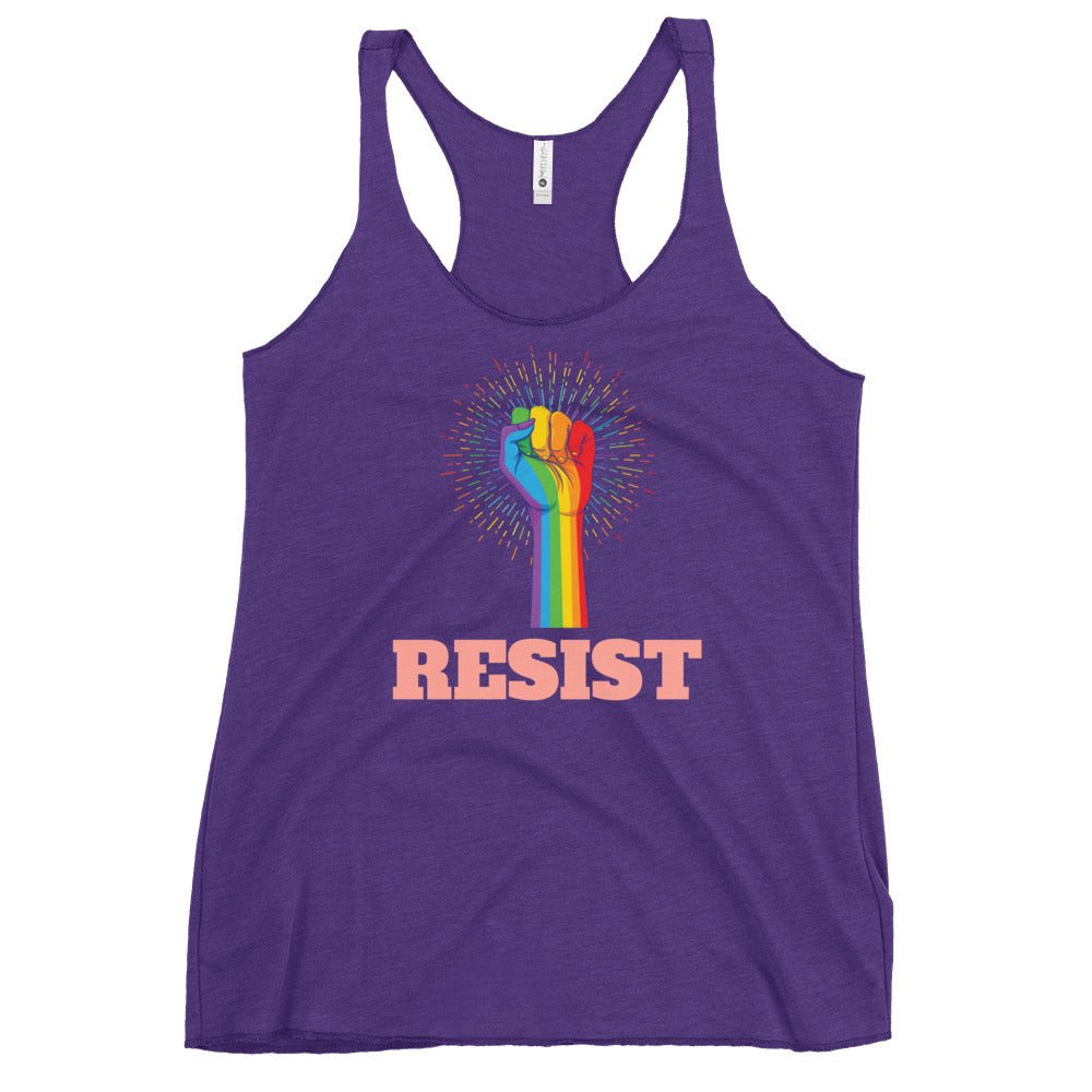 Resist! Women's Tank Top - Purple Rush - LGBTPride.com