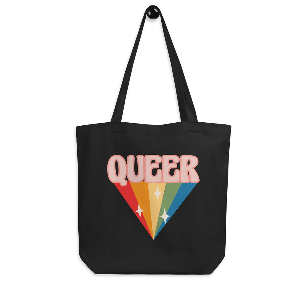 Retro Queer - Eco Tote Bag - Black - LGBTPride.com