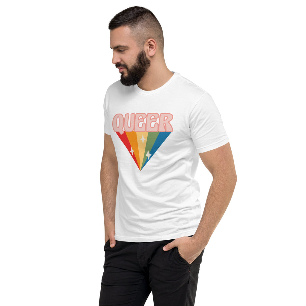 Retro Queer Men's T-Shirt - White - LGBTPride.com