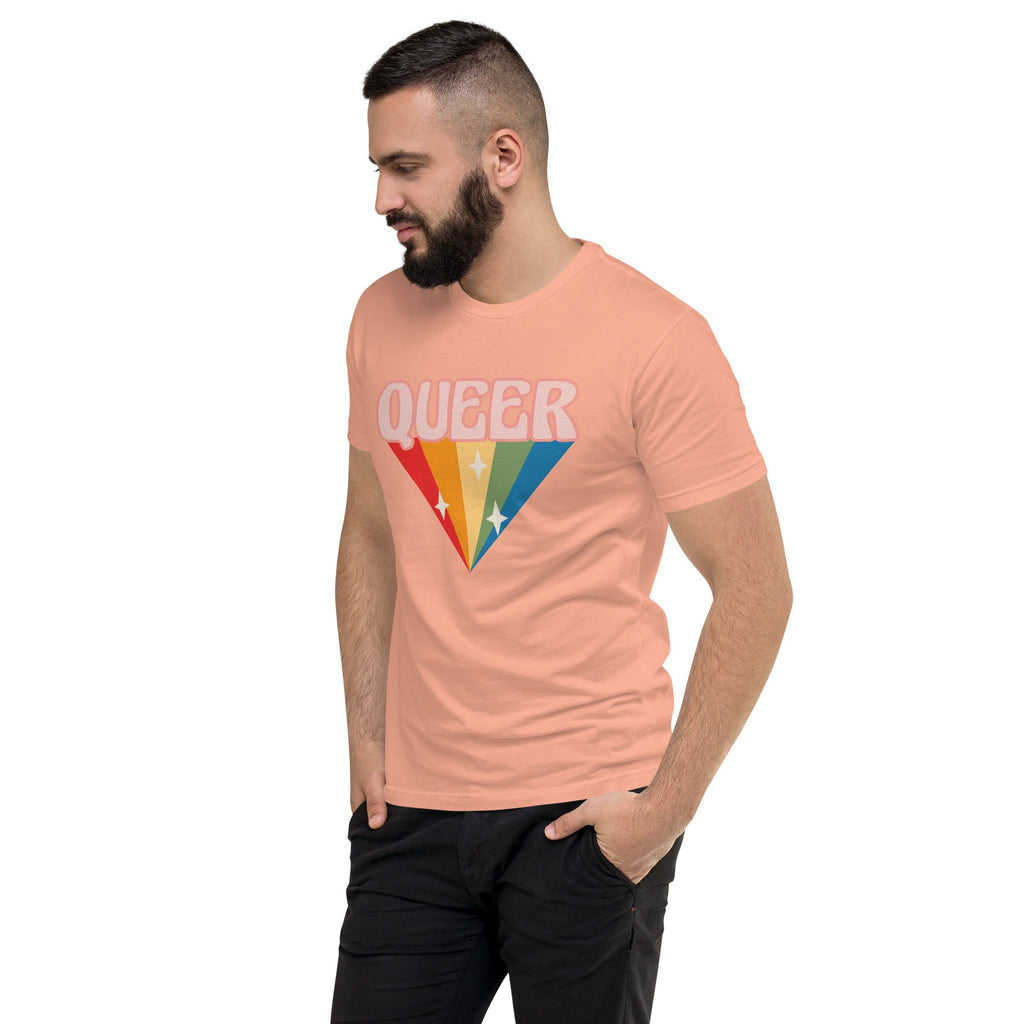 Retro Queer Men's T-Shirt - Desert Pink - LGBTPride.com