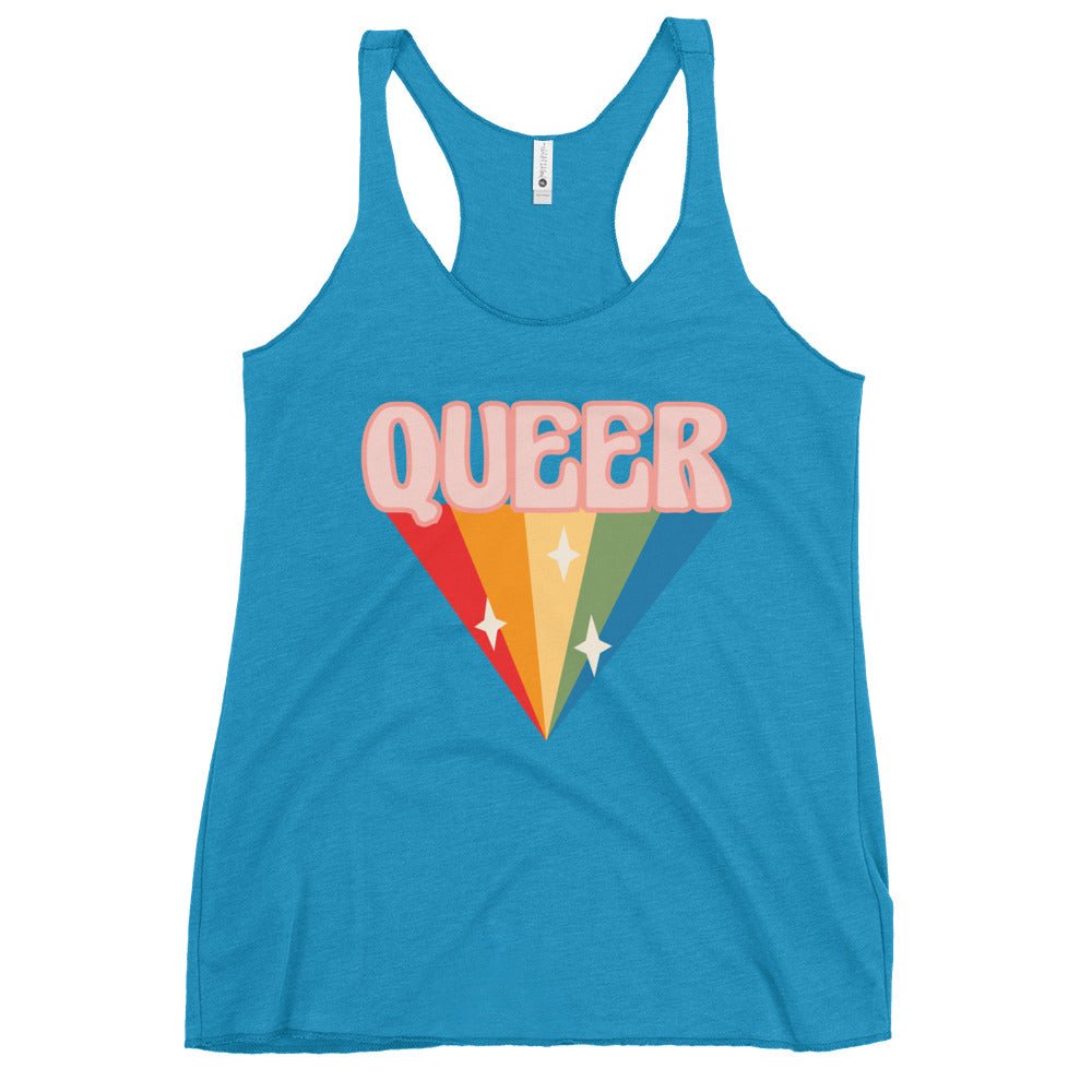 Retro Queer Women's Tank Top - Vintage Turquoise - LGBTPride.com