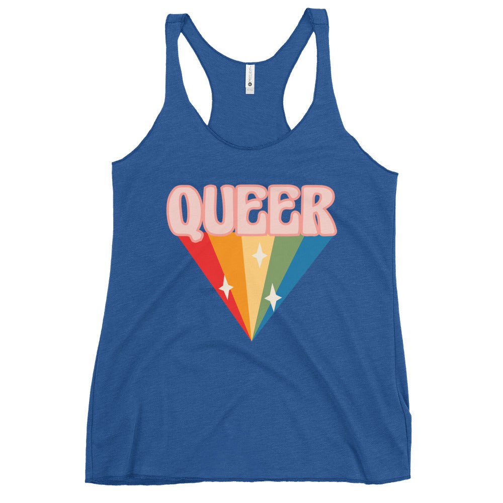 Retro Queer Women's Tank Top - Vintage Royal - LGBTPride.com