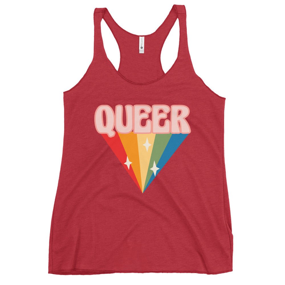 Retro Queer Women's Tank Top - Vintage Red - LGBTPride.com