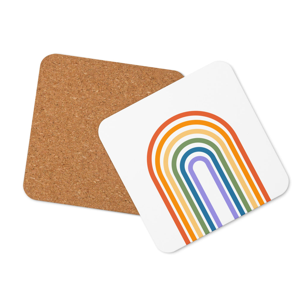 Retro Rainbow Coaster - LGBTPride.com